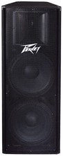 Peavey PV 215 1400 Watts Power Peak Two-Way Double 15-Inch Speakers Used