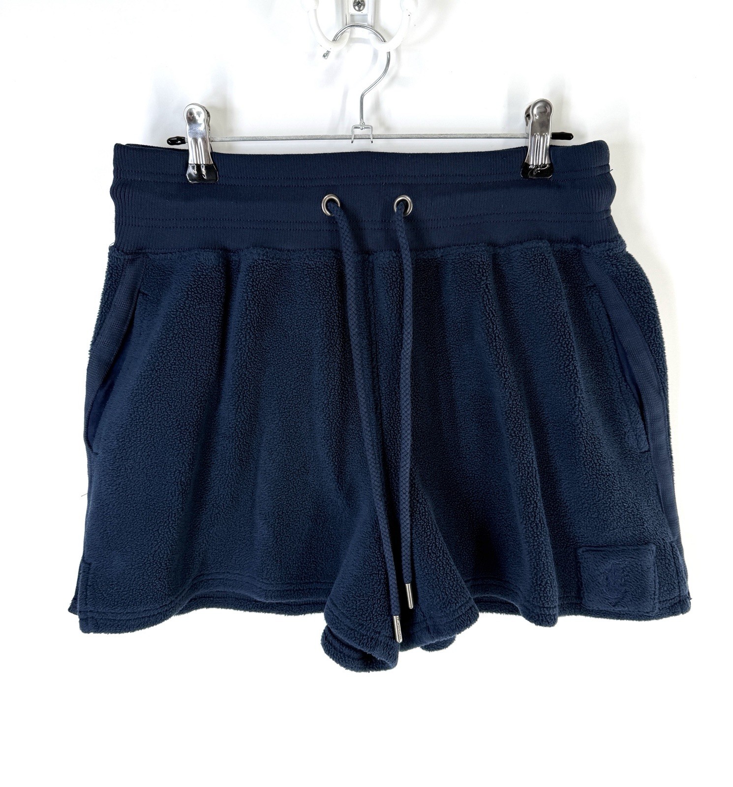 Free People FP Movement Fleece Shorts Women’s Small Blue Drawstring Comfort