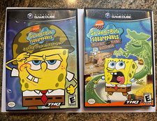 SpongeBob GameCube 2 Game Lot Battle for Bikini Bottom Flying Dutchman CIB