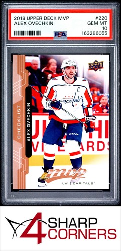2018 UPPER DECK MVP #220 ALEX OVECHKIN POP 6 PSA 10