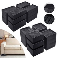 4 Pack Furniture Risers Elevator, Heavy Duty Furniture Elevators, Raising Blocks