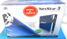 NEX STAR-3 EXTERNAL 2.5" HARD DRIVE ENCLOSURE ESATA & USB 2.0 INTERFACE~METALLIC