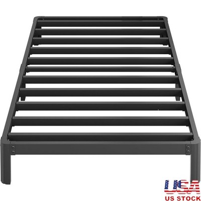 Durable Metal Twin Bed Frame Noise-Free Easy Assembly No Box Spring Needed New