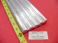 5 Pieces 3/4" ALUMINUM 6061 ROUND ROD 12" long Solid T6511 New Lathe Bar Stock