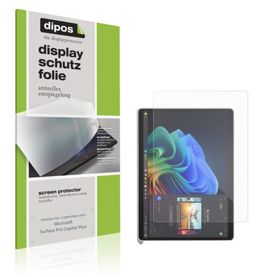 2x Schutzfolie matt für Microsoft Surface Pro Copilot Plus Displayschutzfolie