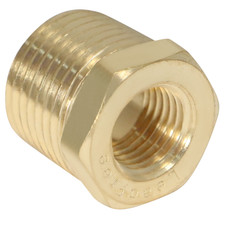 25 Pack XFITTING 1/2" Male x 1/4" Female NPT Hex Reducer Bushing, Lead Free