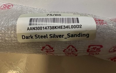 New LG 75-86  4k OLED TV Stand- Dark Steel Silver_Sanding (no screws included).