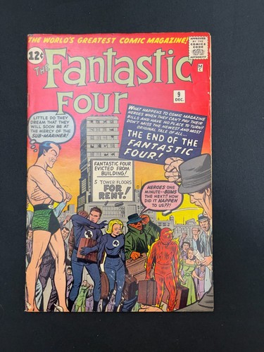 Fantastic Four #9 THIRD APPEARANCE OF THE SUB-MARINER IN THE SILVER AGE