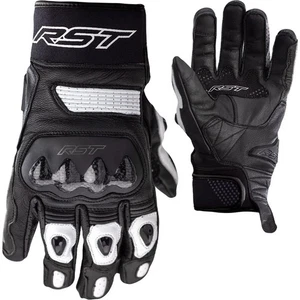 RST Freestyle 2 Ce Motorbike Motorcycle Leather Gloves Black / White / White