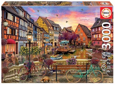 Educa Puzzle 3000 Colmar, Frankreich G3, 110177, Neu, 8+