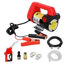 Self-Priming Diesel Transfer Pump,Electric Fuel Extractor w/Auto Shut-off Nozzle