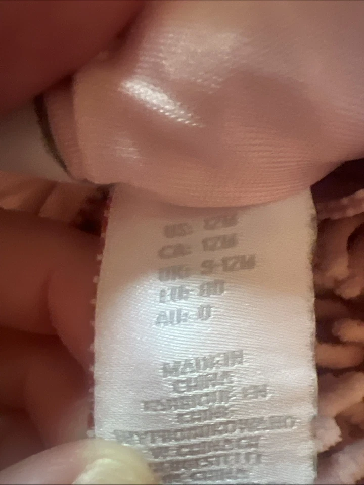 Going Wild PINK PIG Halloween Costume CHENILLE Hooded Vest Baby Sz 12m One Piece - Image 4 of 4