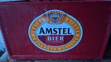 Amstel Beer plastic Crate Home Brew Man Cave