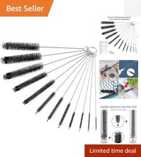12-Piece 8.2-Inch NYLON Straw Cleaner Brush Set for Perfectly Clean Drinkware