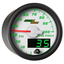 Maxtow 100 Psi Fuel Pressure Gauge Kit W Sensor White Dial Green Led 52mm Maxtow 100 Psi Fuel Pressure Gauge Kit W Sensor White Dial Green Led 52mm