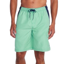 SPEEDO Marina Sport Vapor Plus 9" Swim Shorts sz Small Arctic Glass Blue Trunks