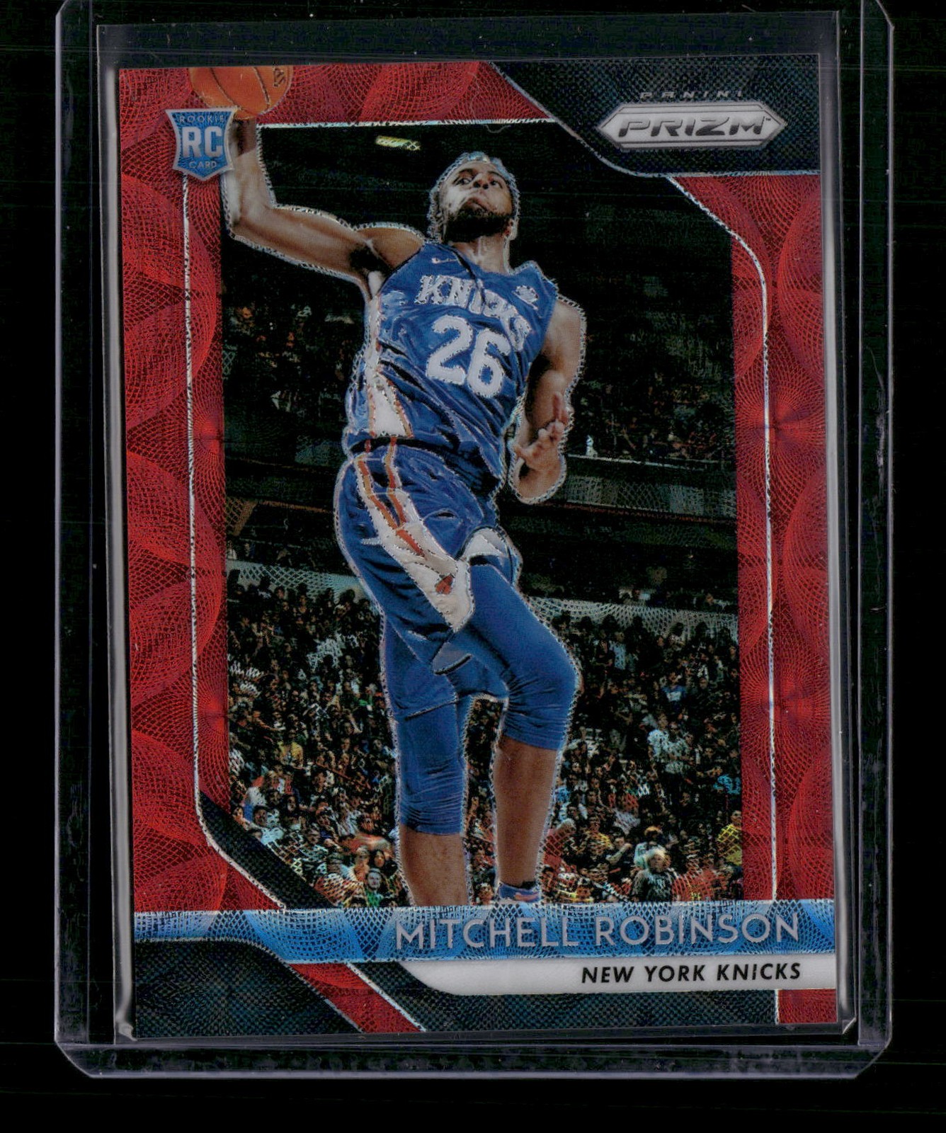 2018-19 Panini Prizm #227 Mitchell Robinson Prizms Choice Red 34/88 Rookie AB