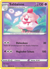 Sabbaione / Pokémon Karte / Deutsch / Silberne Sturmwinde / Nonholo