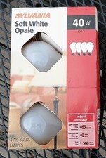 Sylvania 40 Watt Soft White Light Bulbs 4-Pack A19