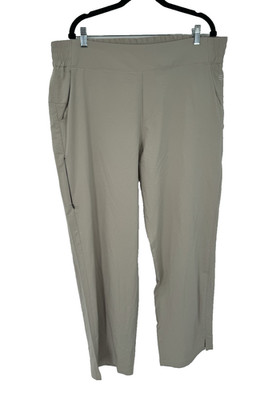 Coolibar Pellaro Travel Pants UPF 50 Sun Protection Pockets Light Tan Work soft