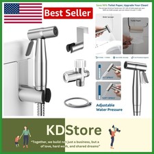 Adjustable Handheld Toilet Bidet Sprayer - Quick Install  Spot-Resistant Finish