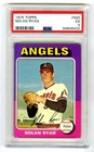 NOLAN RYAN~CALIFORNIA ANGELS~1975 TOPPS PSA-5 EX HOT GRADED CARD #500 (NEW CASE)