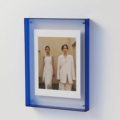 Transparenter Acrylrahmen für Fotos DIY Wand Tisch Dekoration Bunter