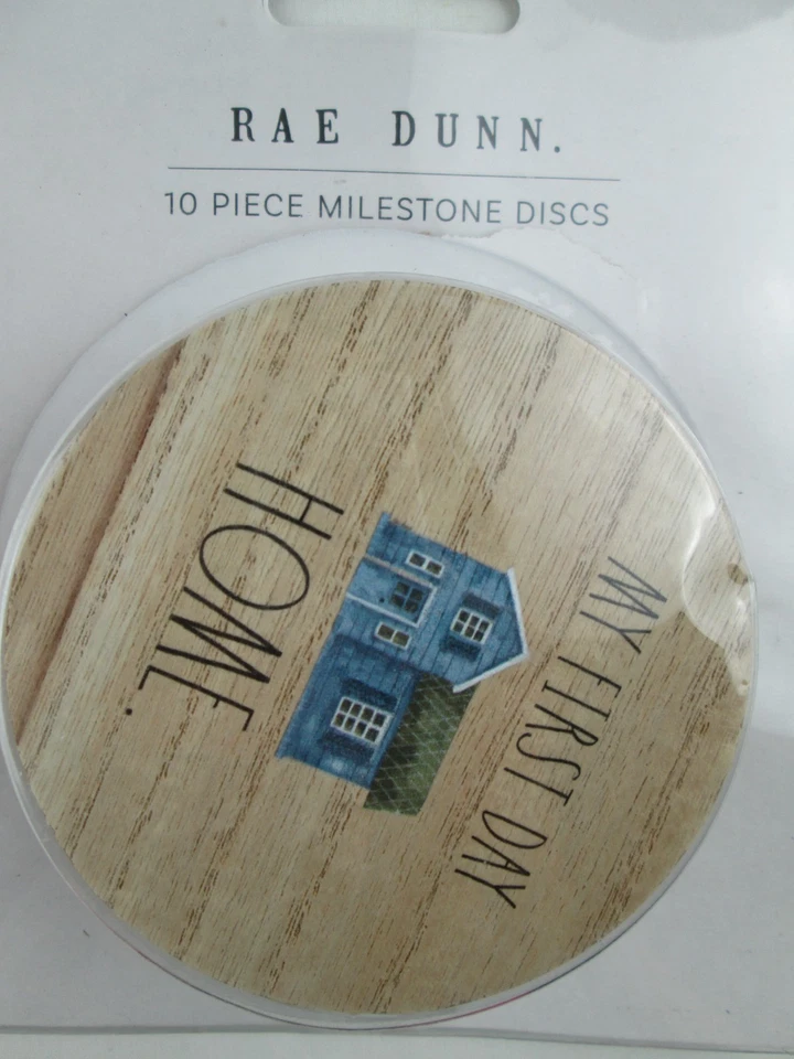 Discos de 10 piezas Rae Dunn Baby Mi primer día en casa y vacaciones Foto 2 de 4