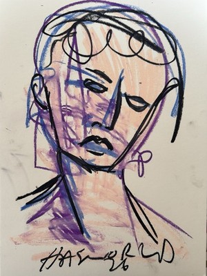 HASWORLD ORIGINAL ABSTRAKTER EXPRESSIONISMUS KUNST INTERIEUR Gesichter Straßenkünstler