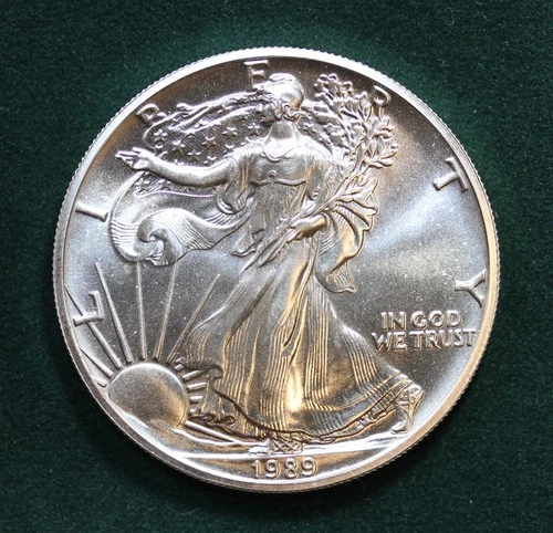 1989 American Silver Eagle UNC or Better, Littleton Coin Company
