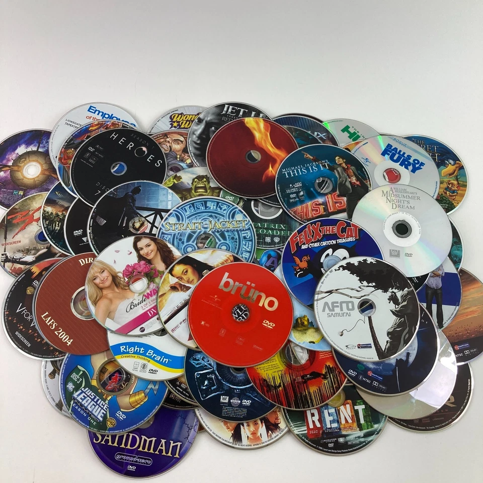 Lot of 100 Plus Discs Only Movie DVD Mixed Genres  Marvel DC Kung Fu Super Man - Image 3 of 4