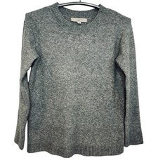 LOFT Women's Heather Gray Pullover Crewneck Sweater Size Small