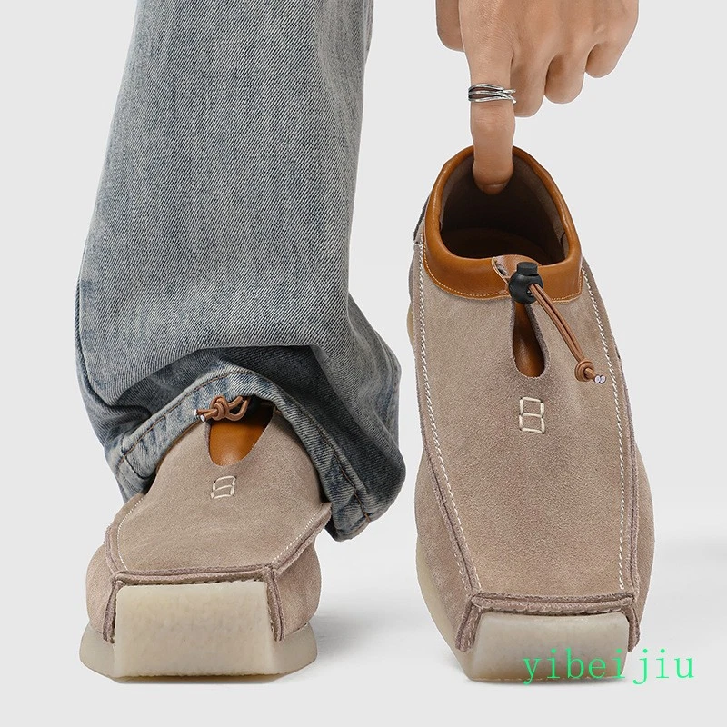 Beige Loafer Suede Casual Shoes for Men for sale | eBay display picture 1