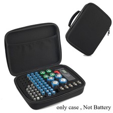 Hard Shell Battery Organizer Case Storage Holder AA AAA C D 9V Button