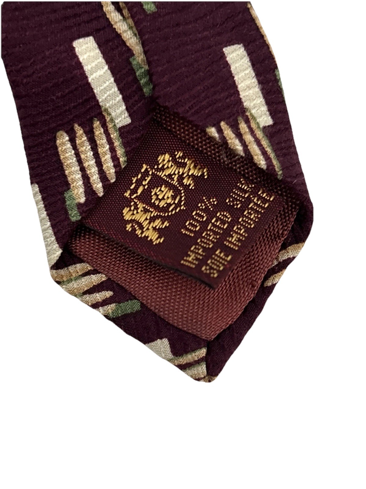 FOSSIL Maroon Beige Brown Patterned Train Peekabo… - image 7