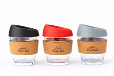 Reusable Glass Coffee Cup Borosilicate Double Walled BPA Free Travel Mug
