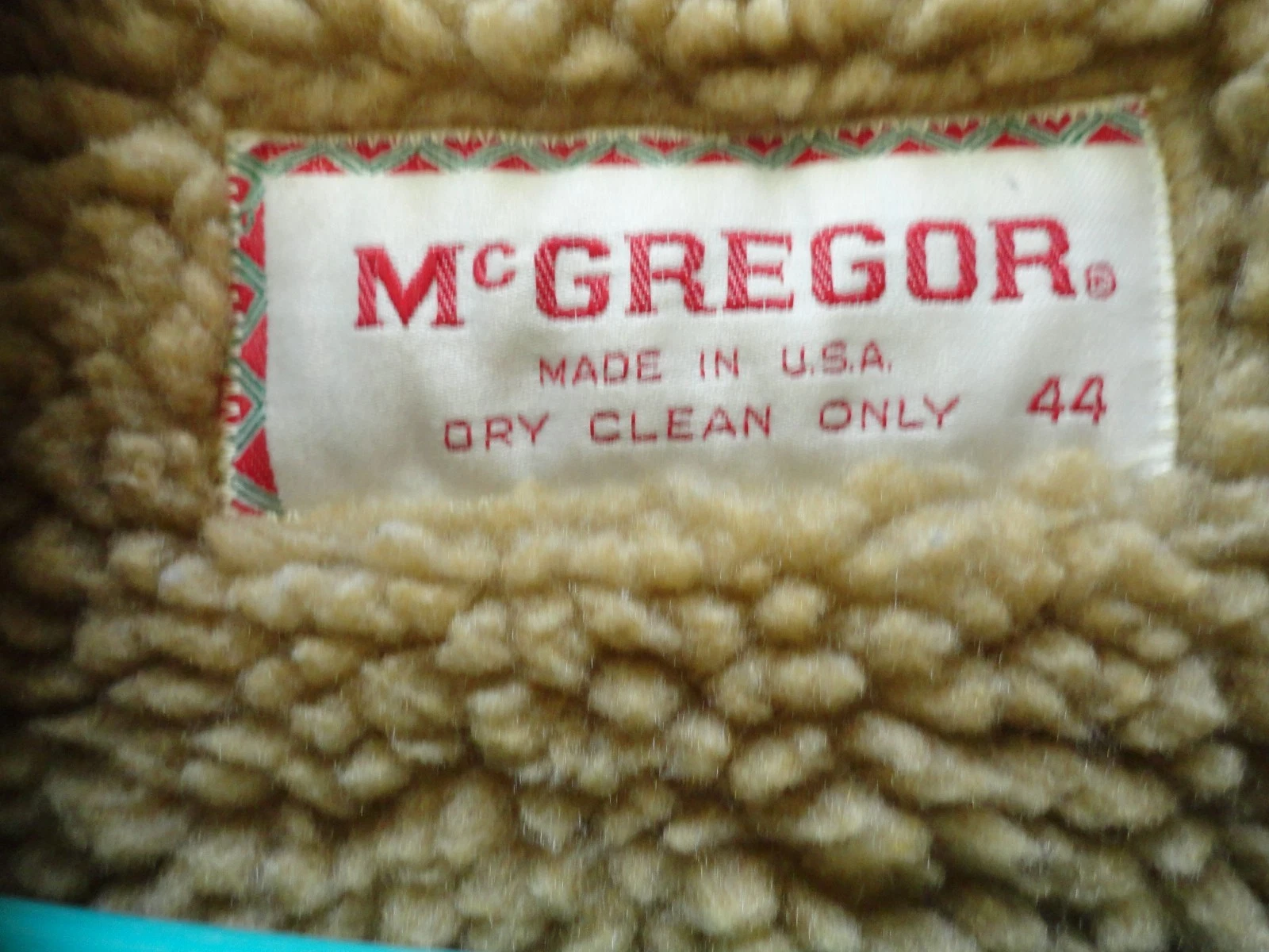 VINTAGE 1970'S McGREGOR MENS HEAVY DUTY WARM JACKET SIZE 44 image 3