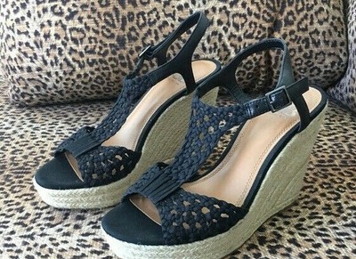 gianni bini black wedges