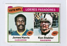 1977 Topps Mexican # 1 Leaders  Stabler Alabama Raiders Harris Rams   SP  ngs