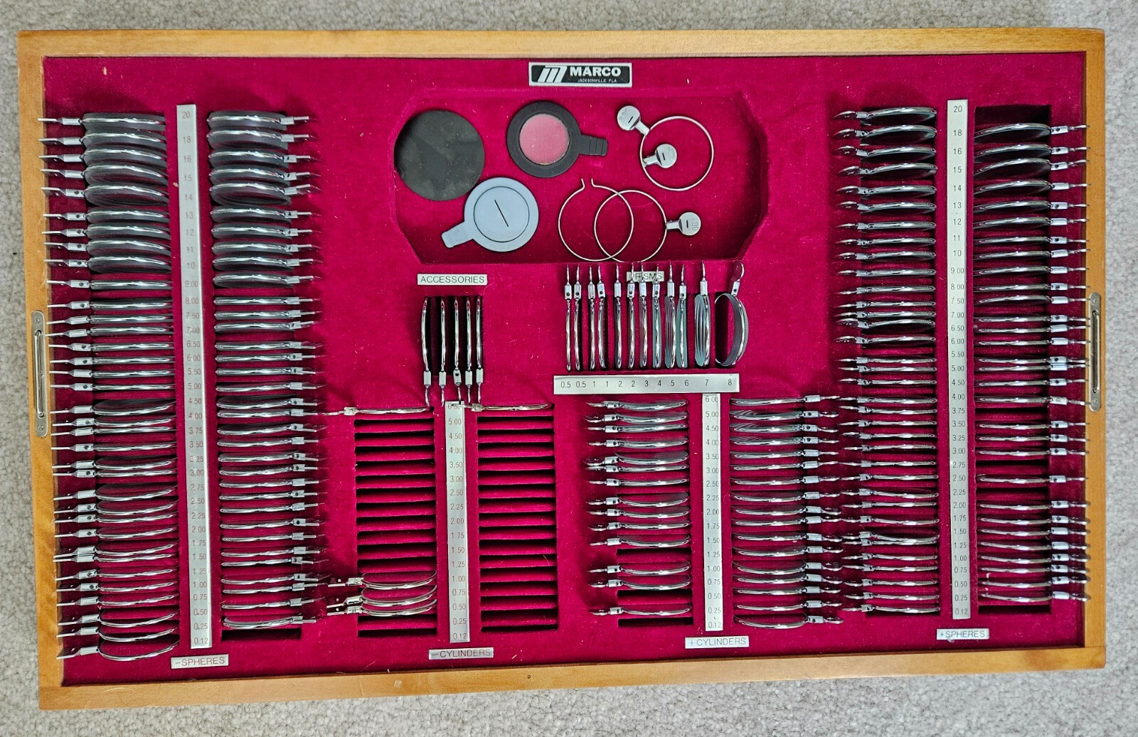 Marco 356 TW Full Diameter Trial Lens Set Optometry eBay