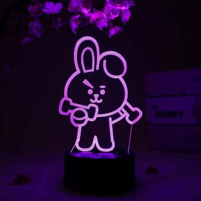 BTS BT21 Official Authentic Goods COOKY OTAKU LAMPS LED LIGHT