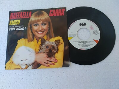 RAFFAEELLA CARRA' ''AMICO-TELE TELEFONARTI'' 45 RPM 1985 NEU
