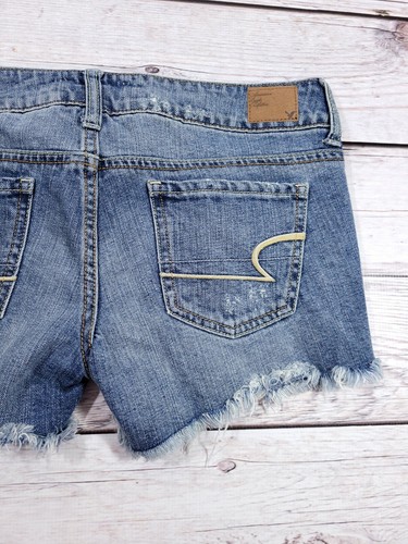 Pantaloncini corti American Eagle taglia 4 invecchiati super elasticizzati zip R3 - Foto 9 di 9