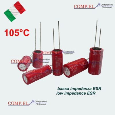 5 Stück WURTH Elektrolyt-Kondensator 120uF 16V 6,3x11mm Niedrig ESR