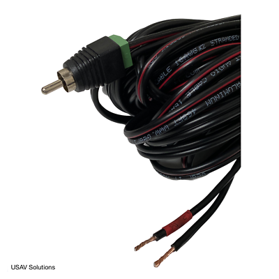 Bose Lifestyle Rear Speaker Cable RCA to Bare Wire 50ft - Pair | eBay