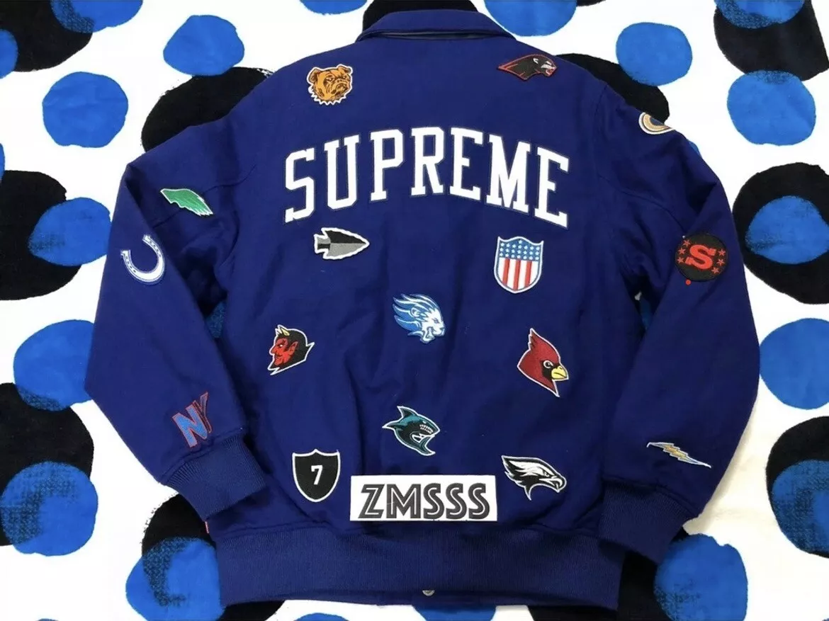 Supreme varsity jacket  Blue Small