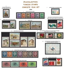 TURKEY 1978, COMPLETE YEAR SET, INCLUDES OFFICIAL AND DEFINITIVE STAMPS, MNH