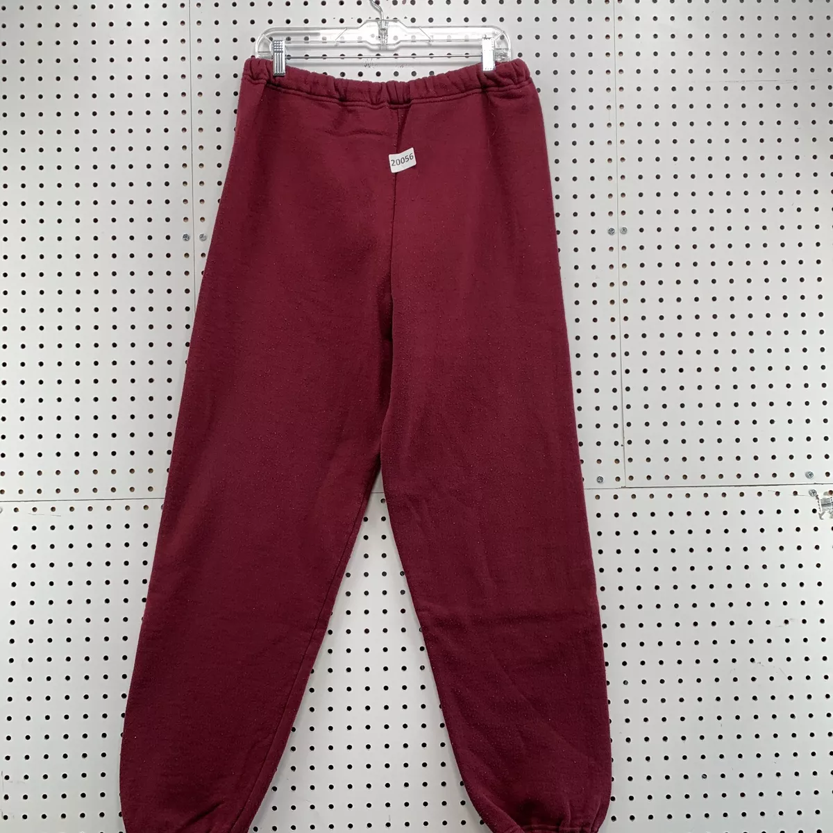 Vintage 80s Russell Athletic Sweatpants Burgundy Red Adult Large