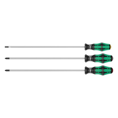 Satz Von Schraubendrehersatz Wera 3 Stk. Kraftform 300 Plus Extra Lang, Phillips