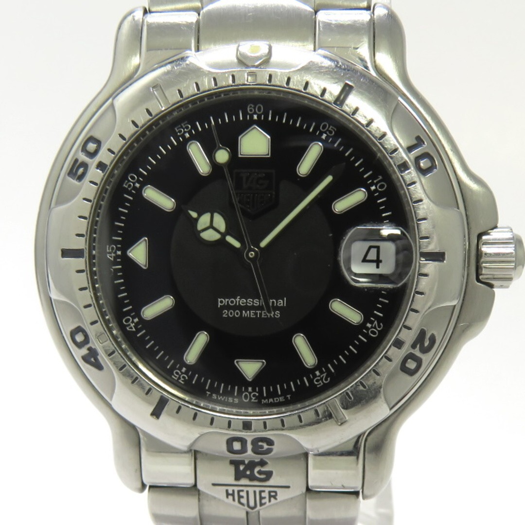 Tag Heuer 6000 Watch Quartz 39mm Men's Black Dial Swiss Made Tag Heuer 6000 Watch Quartz 39mm Men's Black Dial Swiss Made